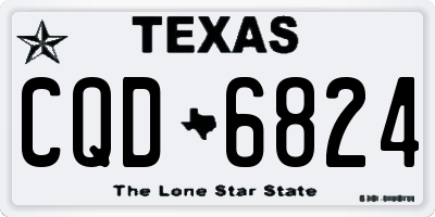 TX license plate CQD6824