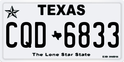 TX license plate CQD6833