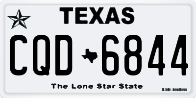 TX license plate CQD6844