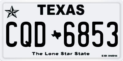 TX license plate CQD6853