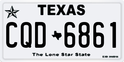 TX license plate CQD6861