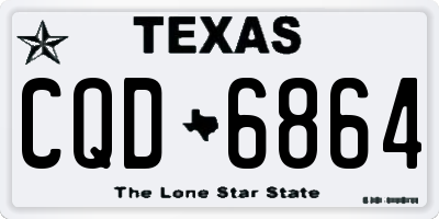 TX license plate CQD6864