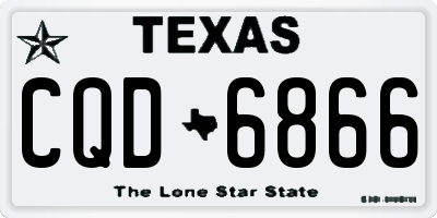 TX license plate CQD6866