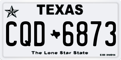 TX license plate CQD6873