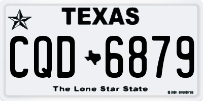 TX license plate CQD6879