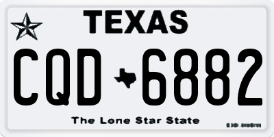 TX license plate CQD6882