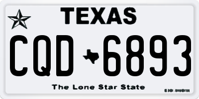 TX license plate CQD6893
