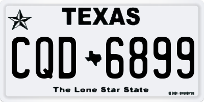 TX license plate CQD6899