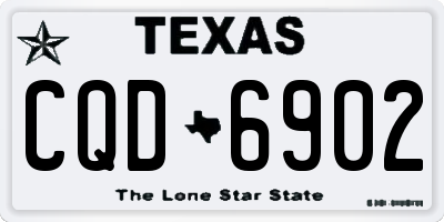 TX license plate CQD6902