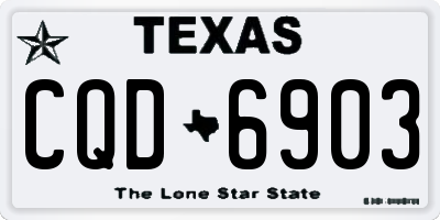 TX license plate CQD6903