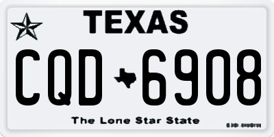 TX license plate CQD6908