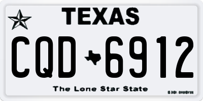 TX license plate CQD6912