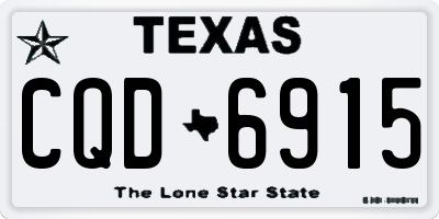 TX license plate CQD6915