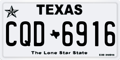 TX license plate CQD6916