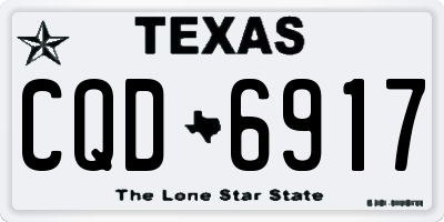 TX license plate CQD6917