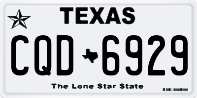 TX license plate CQD6929
