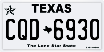 TX license plate CQD6930