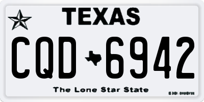 TX license plate CQD6942