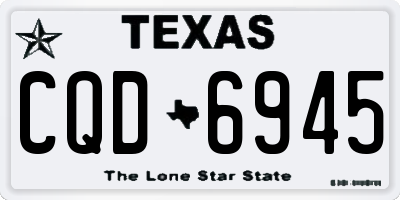 TX license plate CQD6945
