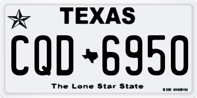 TX license plate CQD6950