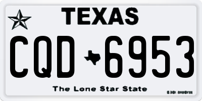 TX license plate CQD6953