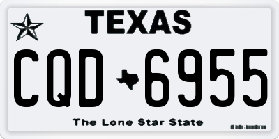TX license plate CQD6955