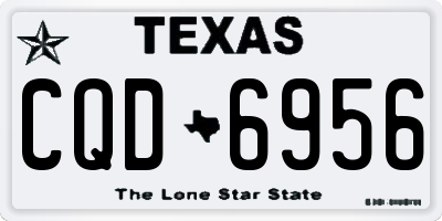 TX license plate CQD6956