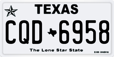 TX license plate CQD6958