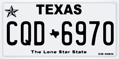 TX license plate CQD6970