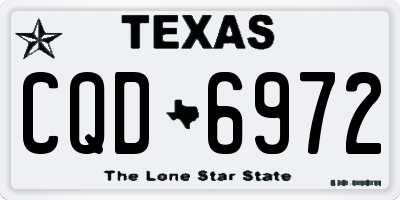 TX license plate CQD6972