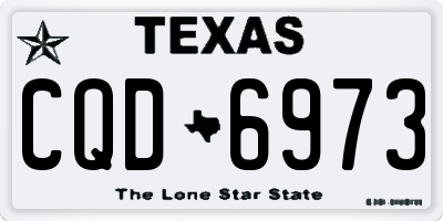 TX license plate CQD6973