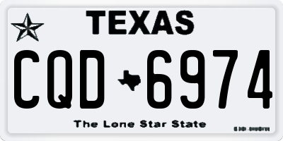 TX license plate CQD6974