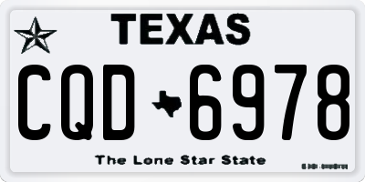 TX license plate CQD6978