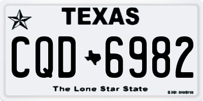 TX license plate CQD6982