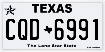 TX license plate CQD6991