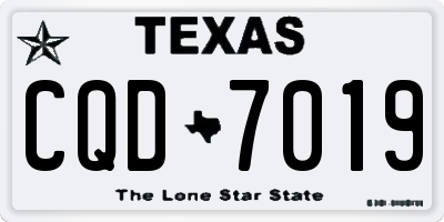 TX license plate CQD7019