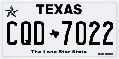 TX license plate CQD7022