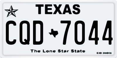 TX license plate CQD7044