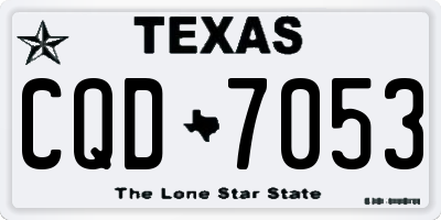 TX license plate CQD7053