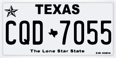 TX license plate CQD7055