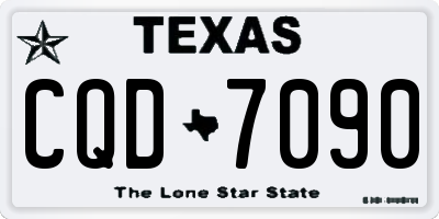 TX license plate CQD7090