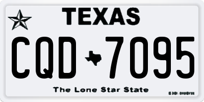 TX license plate CQD7095