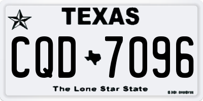TX license plate CQD7096