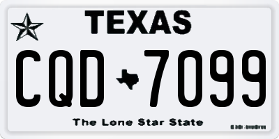 TX license plate CQD7099