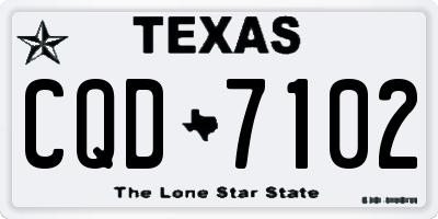 TX license plate CQD7102