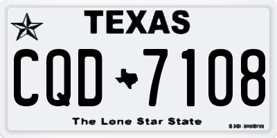 TX license plate CQD7108