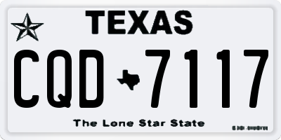 TX license plate CQD7117