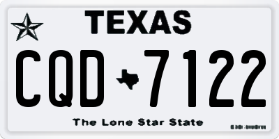 TX license plate CQD7122