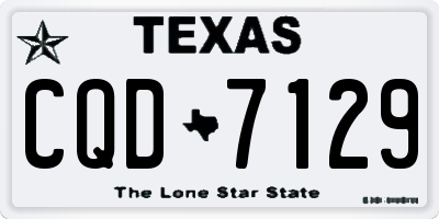 TX license plate CQD7129