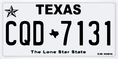 TX license plate CQD7131